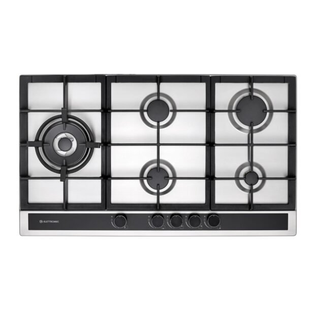 cooktop inox a gas 5 bocas sole elettromec