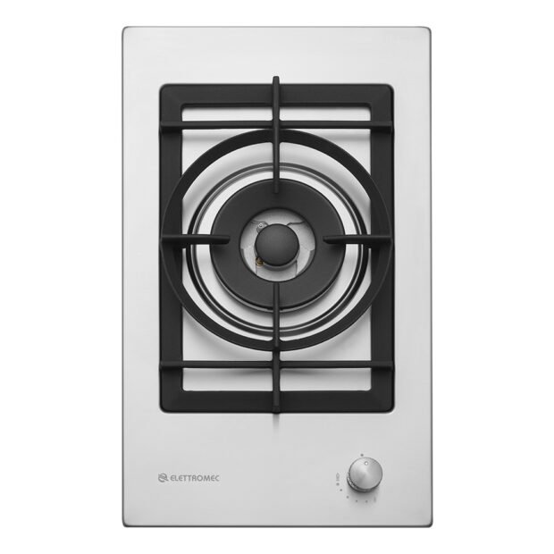 Dominó 1 bocas a gás Dual Flame Quadratto 30cm - Elettromec