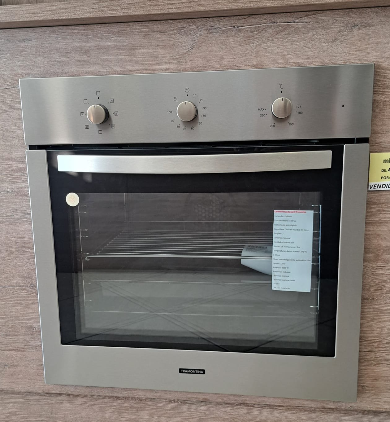 forno inox de embutir