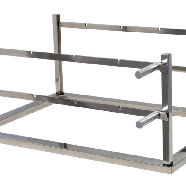 Suporte Fixo para Espetos e Grelhas Inox 304 60, 70, 80, 90cm ou sob medida- JX Metais