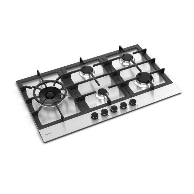 Cooktop a gás 5 bocas Zurique Inox 90cm - Debacco