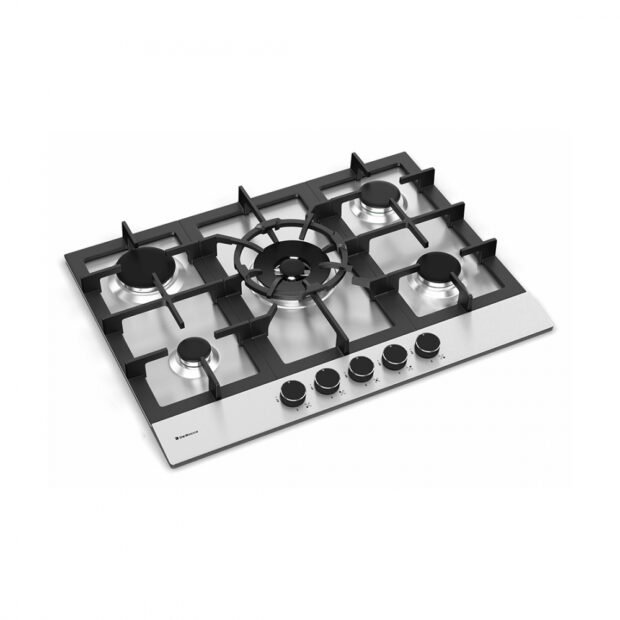 Cooktop a gás 5 bocas Zurique Inox 70cm - Debacco
