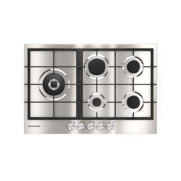 Cooktop Inox Luce 5 bocas 75cm - Elettromec