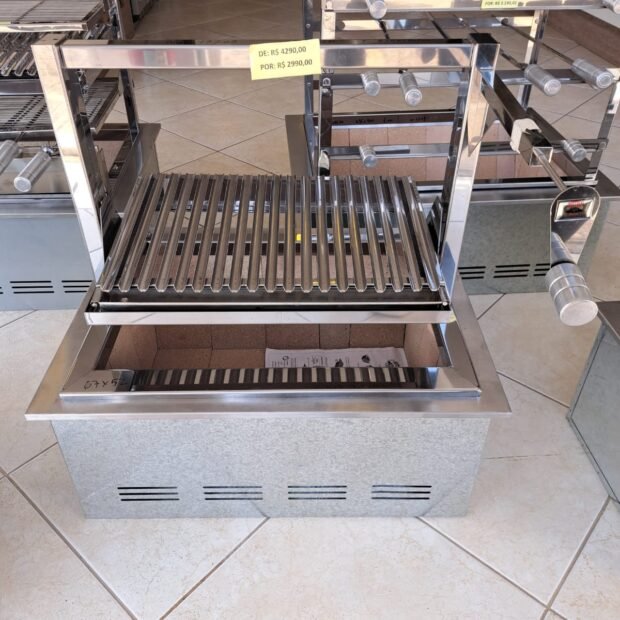 grill com elevação para churrasqueira