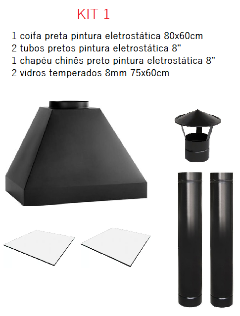 coifa básica de churrasqueira