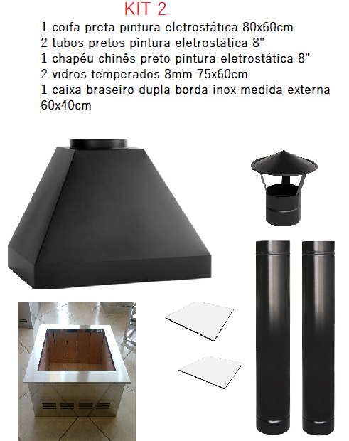 churrasqueira e coifa