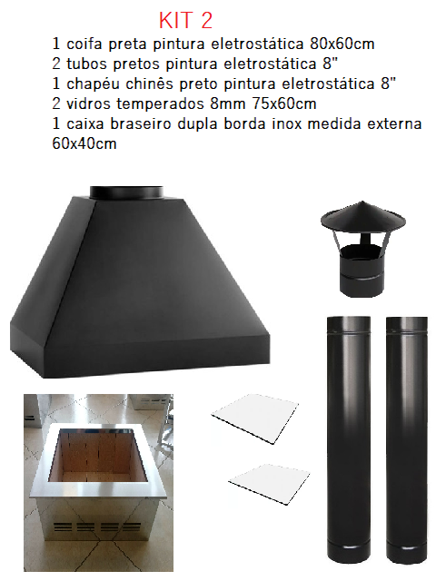 churrasqueira e coifa