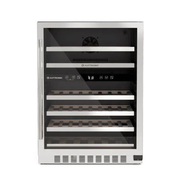 Adega Inox 44 garrafas Dual Zone Built In Connect - Elettromec