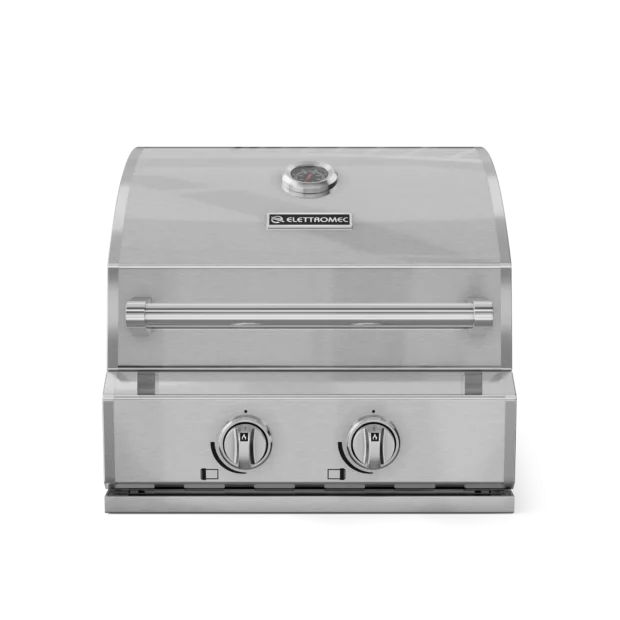 Churrasqueira Inox Gás 55cm - Elettromec