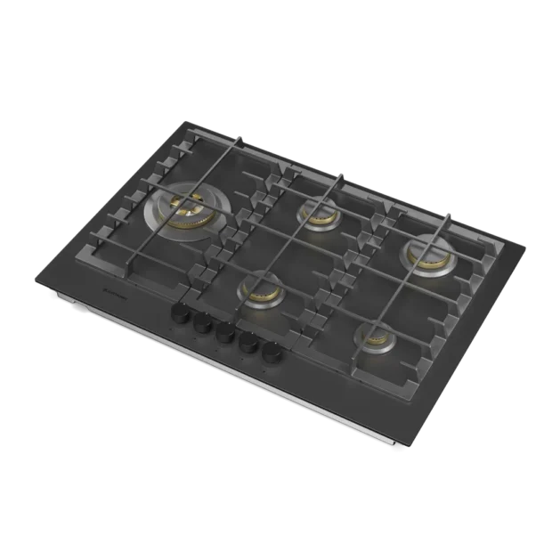 Cooktop a gás 5 bocas Black Matte 90cm - Elettromec