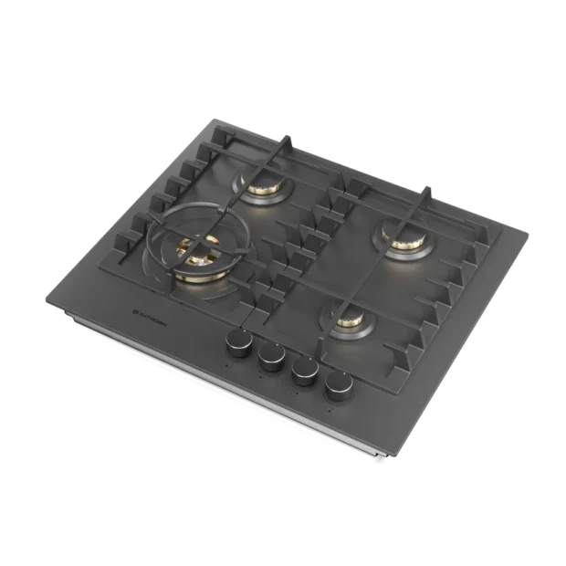 Cooktop a gás 4 bocas Black Matte 60cm - Elettromec