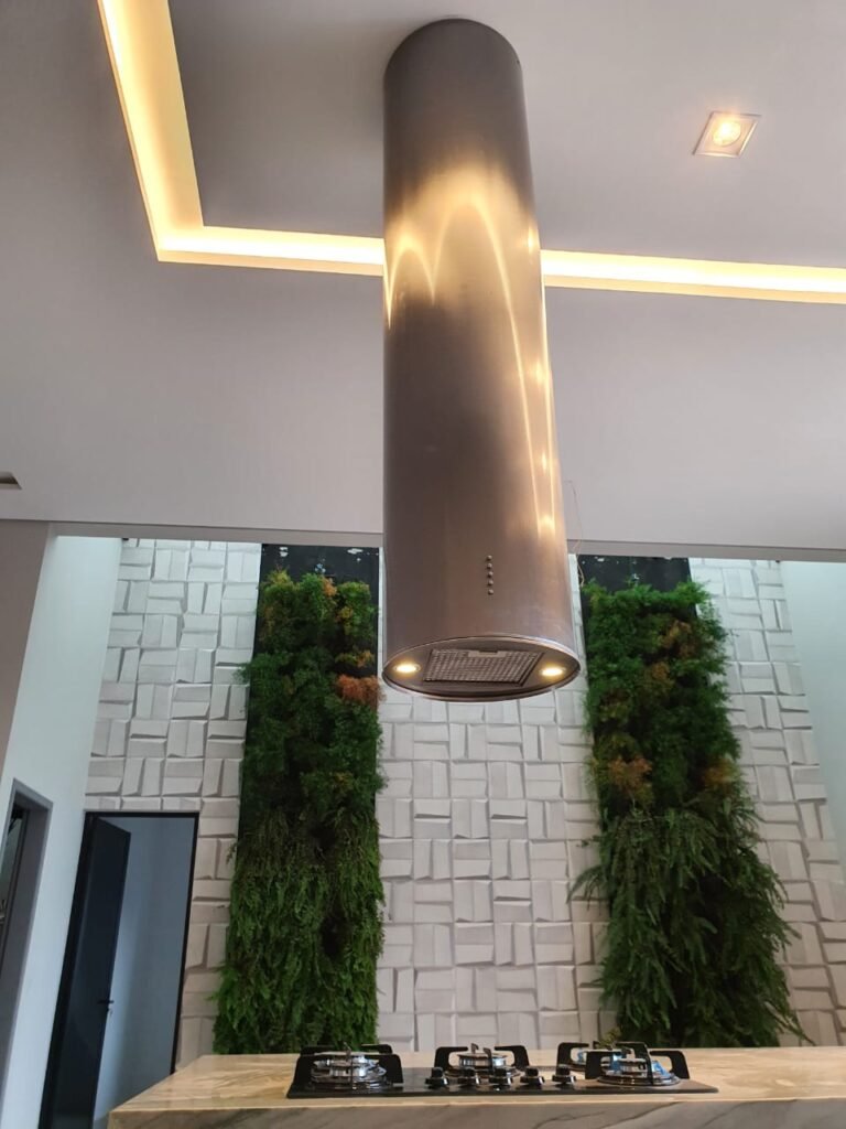 Coifa Cilíndrica em Inox Para Pé Direito Alto